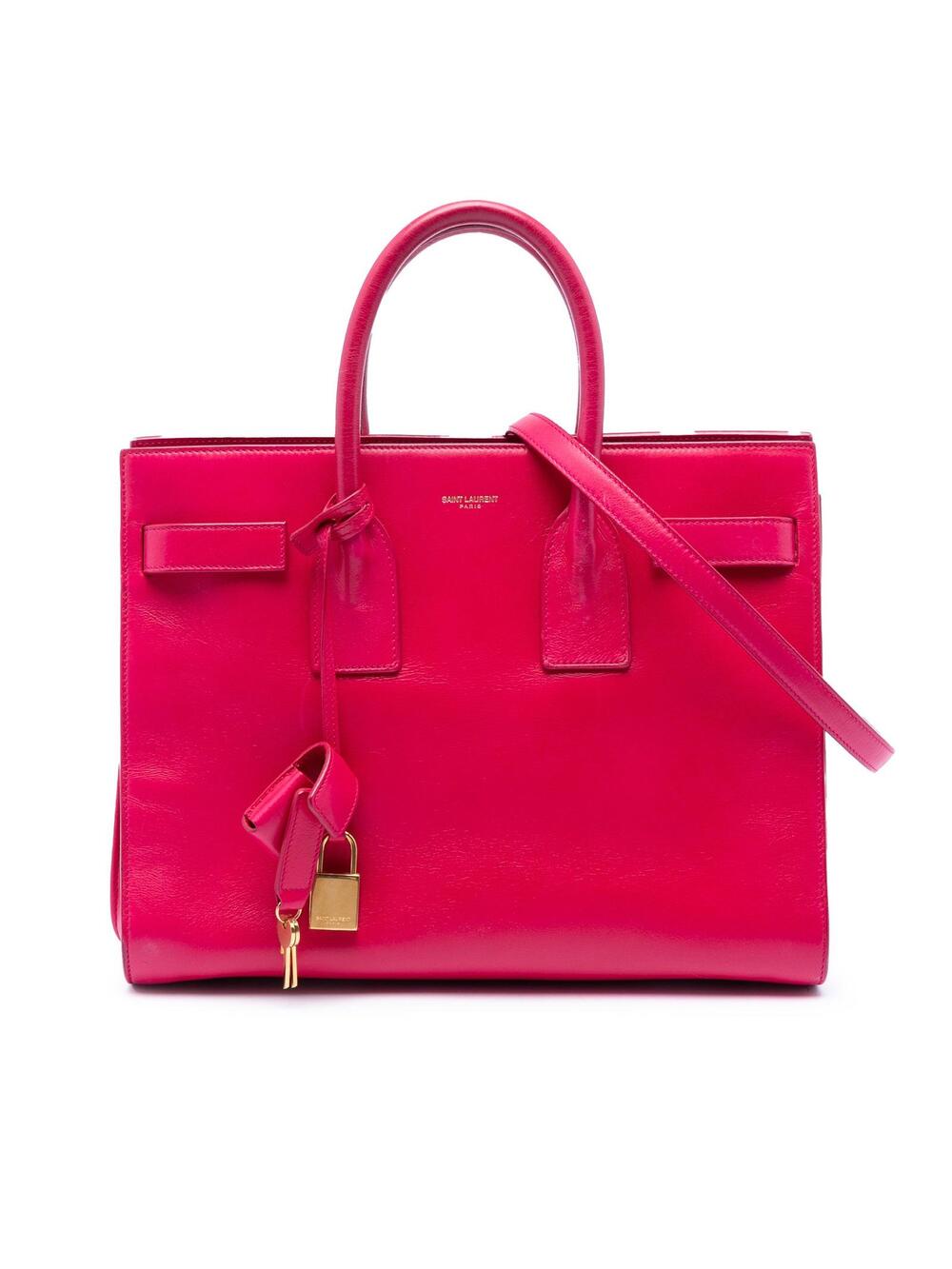 Saint Laurent Small Leather Sac De Jour #315874S90B